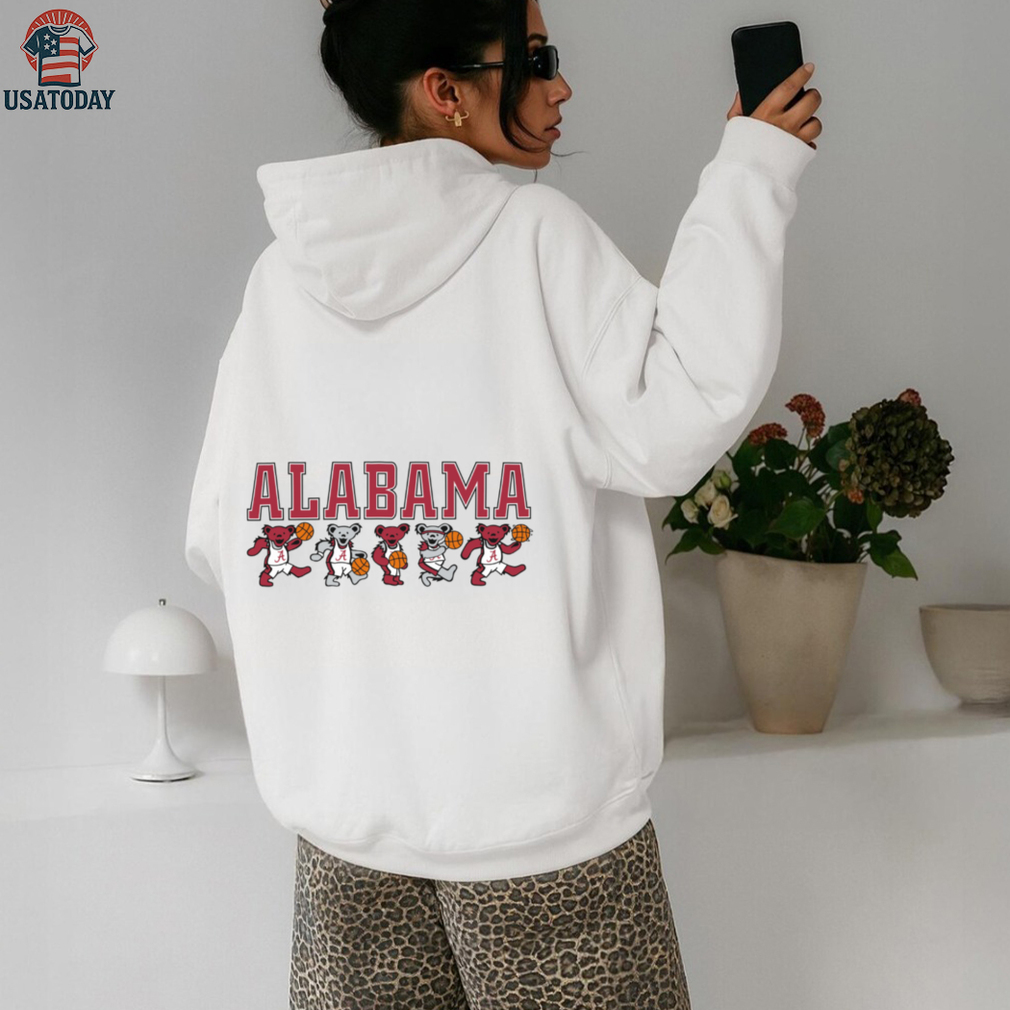 Alabama Crimson Tide X Grateful Dead Basketball Mascot Bears T Shirt Hoodie Alabama Crimson Tide X Grateful Dead Basketball Mascot Bears T Shirt Hoodie