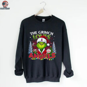 Angels Grinch Christmas Shirt with Names MLB