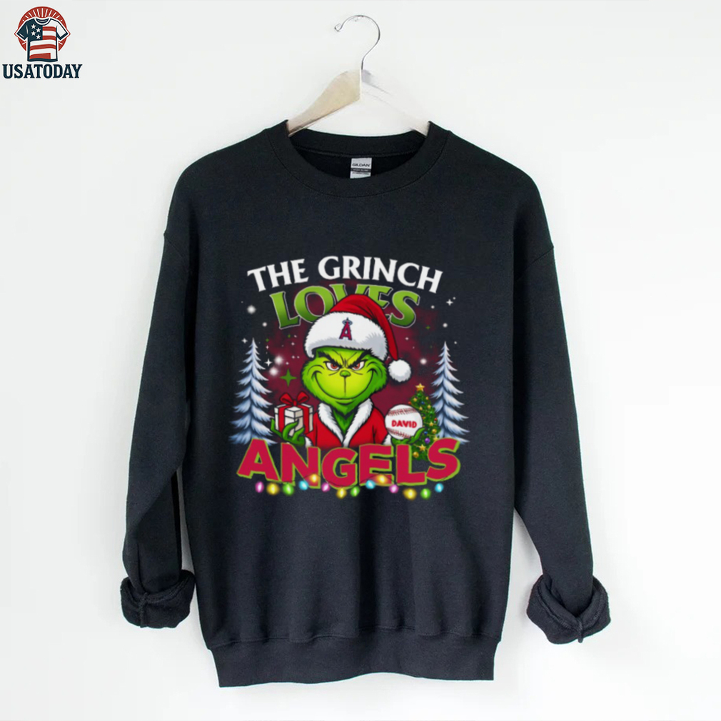 Angels Grinch Christmas Shirt with Names MLB Angels Grinch Christmas Shirt with Names MLB