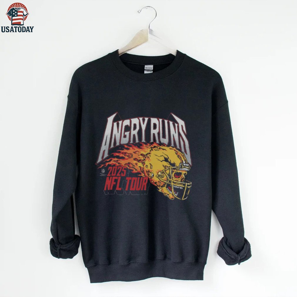 Angry Runs 2025 NFL Tour Helmet Skull Vintage T Shirt Angry Runs 2025 NFL Tour Helmet Skull Vintage T Shirt