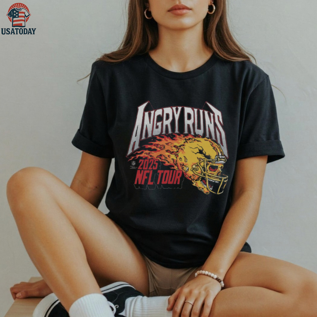 Angry Runs 2025 NFL Tour Helmet Skull Vintage T Shirt Angry Runs 2025 NFL Tour Helmet Skull Vintage T Shirt