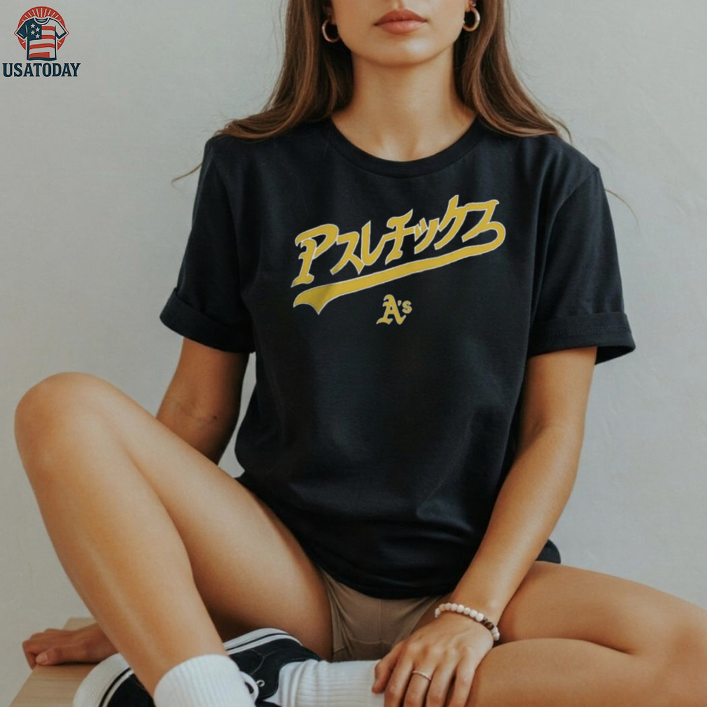 Athletics Baseball Hyperfly Katakana T Shirt Athletics Baseball Hyperfly Katakana T Shirt