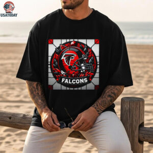 Atlanta Falcons Stained Glass Logo T Shirt