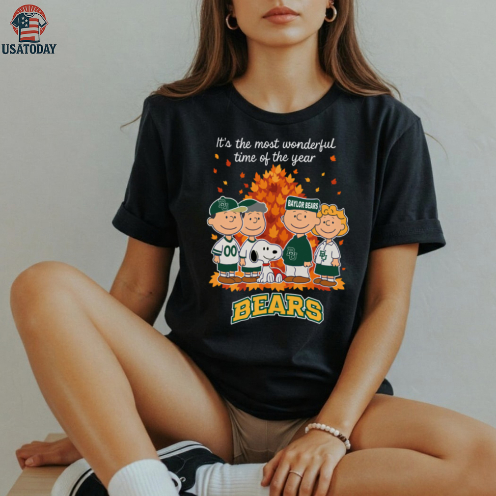 Baylor Bears x Peanuts Fall T Shirt It’s the Most Wonderful Time of the Year Baylor Bears x Peanuts Fall T Shirt It’s the Most Wonderful Time of the Year