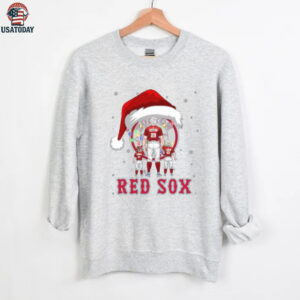 Boston Red Sox Santa Christmas Lights Matching Family Tee – Custom MLB Shirt – Personalized Holiday Gift for Baseball Fans