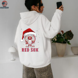 Boston Red Sox Santa Christmas Lights Matching Family Tee – Custom MLB Shirt – Personalized Holiday Gift for Baseball Fans