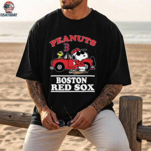 Boston Red Sox Snoopy Peanuts Car Baseball T Shirt