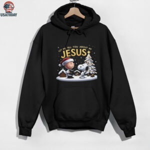 Charlie Brown Snoopy Christmas Tree Let Me Tell You About My Jesus T Shirt