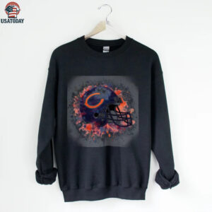 Chicago Bears Drip Helmet Tee