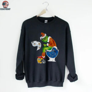 Chicago Bears Grinch Rivalry NFL Christmas Parody T Shirt