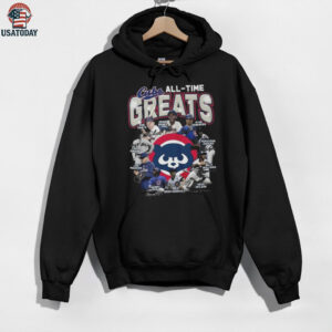 Chicago Cubs All Time Greats Legends Forever Santo Banks Sandberg Signatures Logo 2025 Shirt