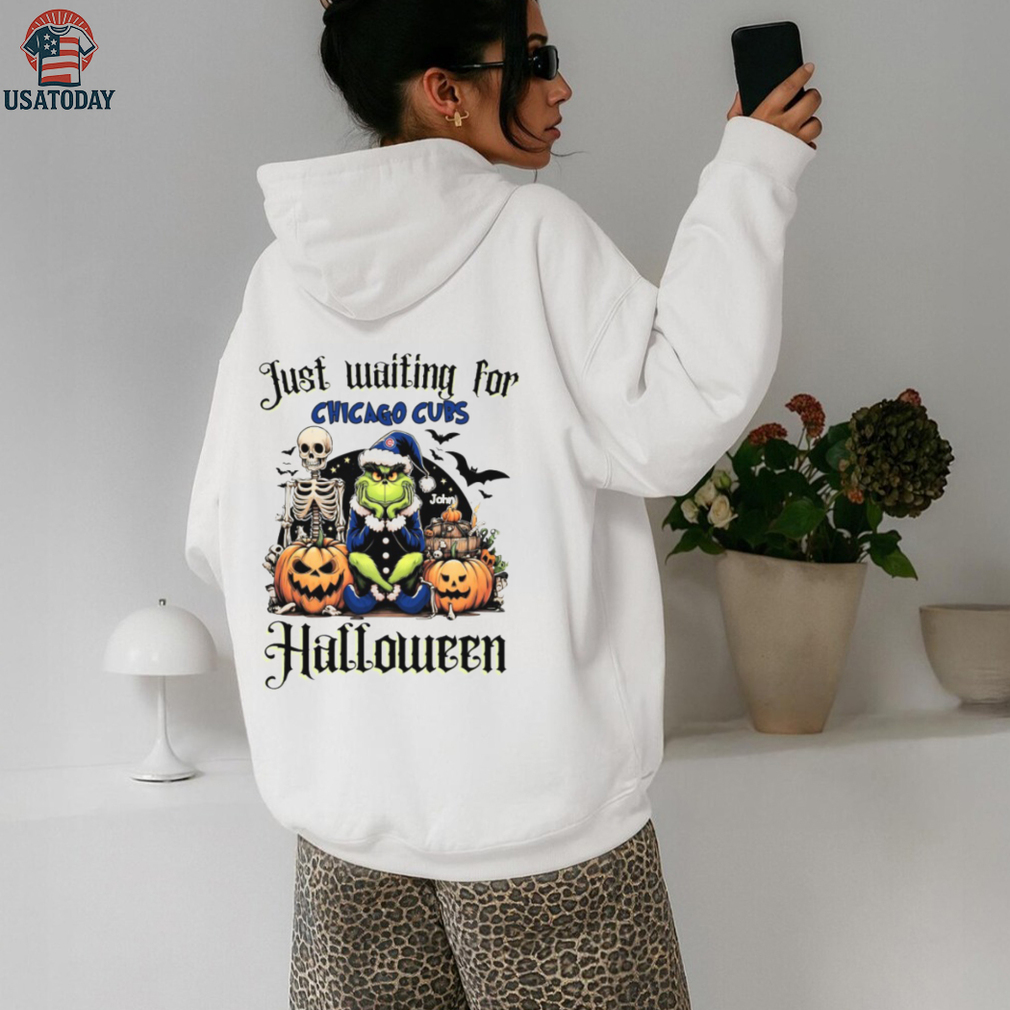 Chicago Cubs Just Waiting for Halloween Shirt – Personalized MLB Tee – Custom Name Grinch Spooky Baseball Gift Chicago Cubs Just Waiting for Halloween Shirt – Personalized MLB Tee – Custom Name Grinch Spooky Baseball Gift