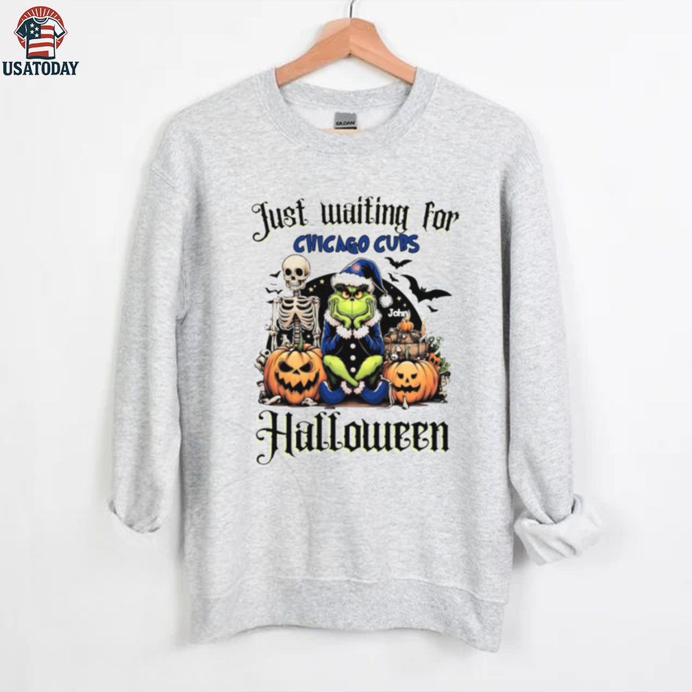 Chicago Cubs Just Waiting for Halloween Shirt – Personalized MLB Tee – Custom Name Grinch Spooky Baseball Gift Chicago Cubs Just Waiting for Halloween Shirt – Personalized MLB Tee – Custom Name Grinch Spooky Baseball Gift