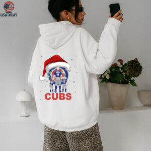 Chicago Cubs Santa Christmas Lights Matching Shirt – Custom MLB Fan Tee – Personalized Holiday Gift for Baseball Lovers