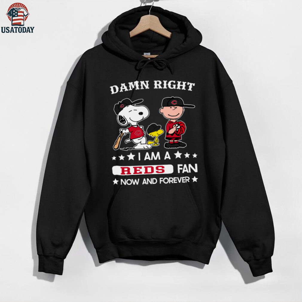 Cincinnati Reds Baseball Snoopy Woodstock Charlie Brown Damn Right Now And Forever T Shirt Cincinnati Reds Baseball Snoopy Woodstock Charlie Brown Damn Right Now And Forever T Shirt