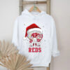 Cincinnati Reds Personalized Santa Christmas Lights Family Tee – Custom MLB Shirt – Holiday Baseball Outfit & Fan Gift