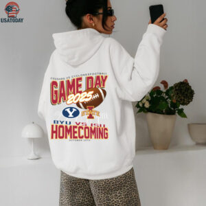 College Gameday Merch Iowa State Cyclones Homecoming Football vs BYU Cougars T Shirt
