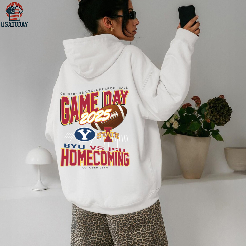 College Gameday Merch Iowa State Cyclones Homecoming Football vs BYU Cougars T Shirt College Gameday Merch Iowa State Cyclones Homecoming Football vs BYU Cougars T Shirt