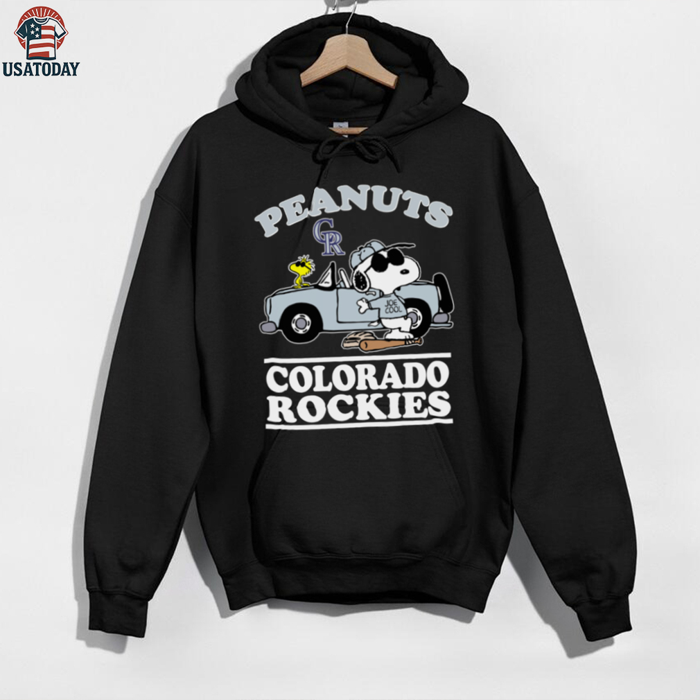 Colorado Rockies Snoopy Peanuts Car Baseball T Shirt Colorado Rockies Snoopy Peanuts Car Baseball T Shirt