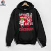 Custom Cincinnati Reds Grinch Christmas Shirt, Funny Santa Baseball Tee with Quote They Hate Us Ain’t Us, MLB Fan Gift