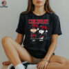 Custom Cincinnati Reds Holiday Shirt, Snoopy Charlie Brown Christmas Baseball Tee with Santa Hat, Cute MLB Fan Gift
