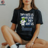 Custom Detroit Tigers Christmas Shirt, Grinch Santa Baseball Tee with Quote They Hate Us Ain’t Us, Funny MLB Fan Gift
