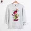 Custom Miami Heat Christmas Tee, Funny Grinch Holiday Shirt with Santa Hat Lights Scarf, NBA Basketball Fan Gift
