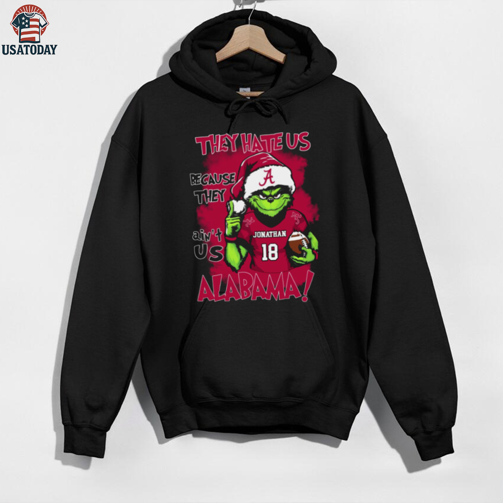 Custom Name Alabama Crimson Tide Grinch Tee – NCAA Football Christmas Shirt – Funny Gift “They Hate Us Because They Ain’t Us” Custom Name Alabama Crimson Tide Grinch Tee – NCAA Football Christmas Shirt – Funny Gift “They Hate Us Because They Ain’t Us”