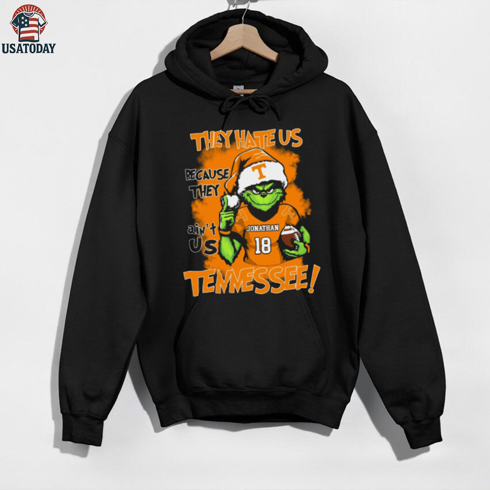Custom Name Tennessee Volunteers Grinch Tee – NCAA Football Holiday Shirt – “They Hate Us Because They Ain’t Us” Christmas Gift Custom Name Tennessee Volunteers Grinch Tee – NCAA Football Holiday Shirt – “They Hate Us Because They Ain’t Us” Christmas Gift