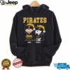 Custom Pittsburgh Pirates Christmas Tee, Snoopy Charlie Brown Holiday Baseball Shirt with Santa Hat, Cute MLB Fan Gift