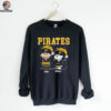 Custom Pittsburgh Pirates Christmas Tee, Snoopy Charlie Brown Holiday Baseball Shirt with Santa Hat, Cute MLB Fan Gift