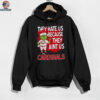 Custom St. Louis Cardinals Christmas Shirt, Funny Grinch Santa Baseball Tee with Quote They Hate Us Ain’t Us, MLB Fan Gift