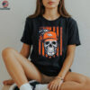 Denver Broncos Football Skull Flag T Shirt