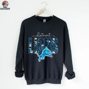 Detroit Lions Skull Floral Tee