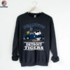 Detroit Tigers Snoopy Peanuts Car Baseball T Shirt