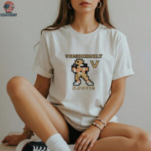 Diego Pavia 8 bit Retro Baller Vanderbilt Commodores football shirt