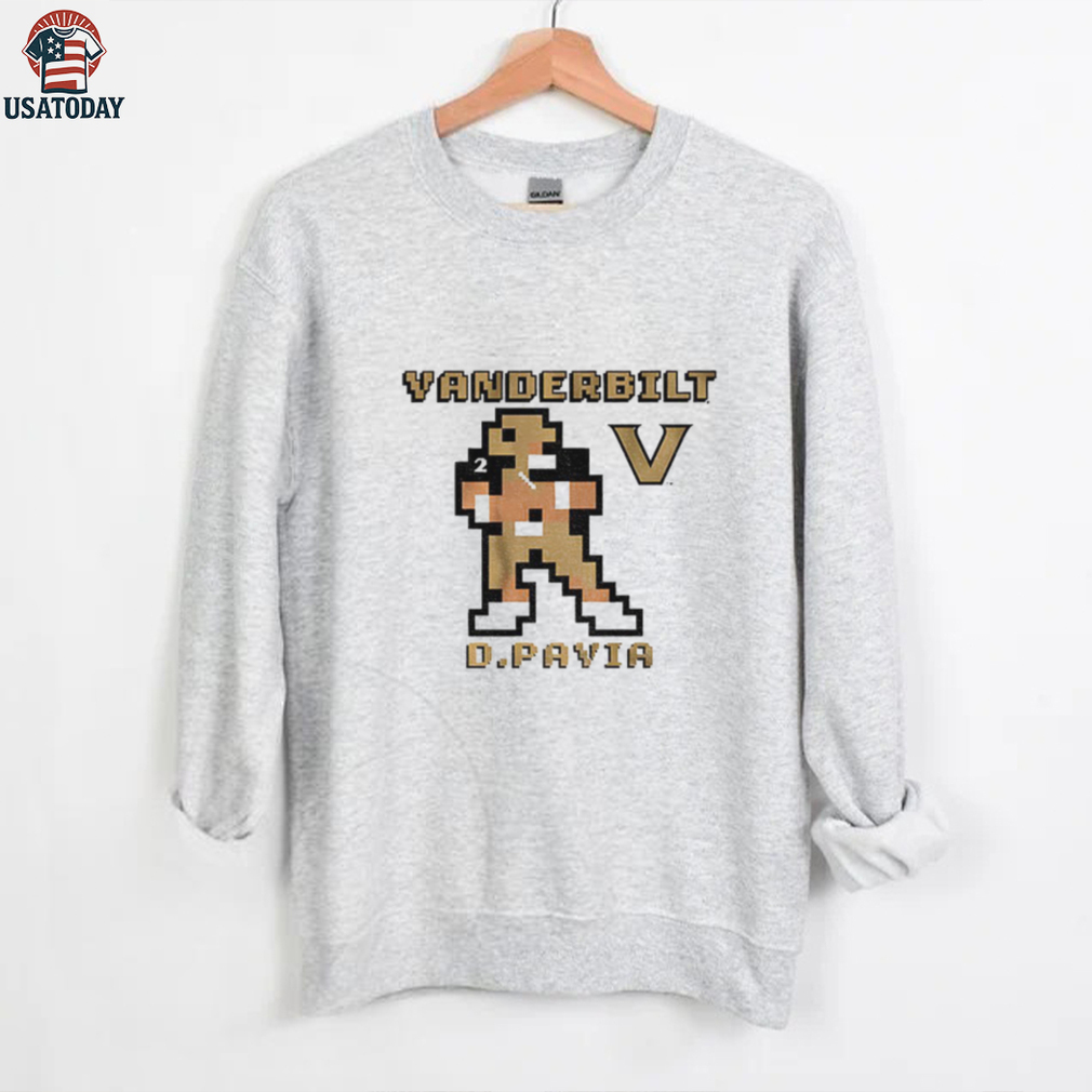 Diego Pavia 8 bit Retro Baller Vanderbilt Commodores football shirt Diego Pavia 8 bit Retro Baller Vanderbilt Commodores football shirt