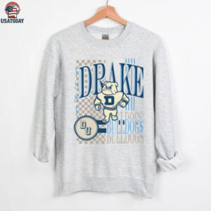 Drake Bulldogs Ivory 90s Print Collage T Shirt