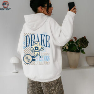 Drake Bulldogs Ivory 90s Print Collage T Shirt