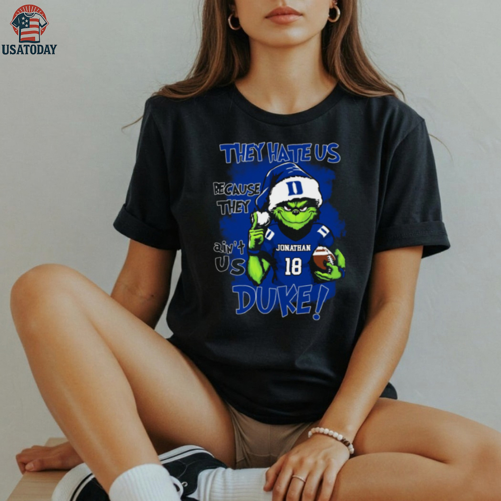 Duke Blue Devils Custom Name Grinch Christmas Tee – NCAA Football Fan Shirt – Quote Holiday Gift “They Hate Us Because They Ain’t Us” Duke Blue Devils Custom Name Grinch Christmas Tee – NCAA Football Fan Shirt – Quote Holiday Gift “They Hate Us Because They Ain’t Us”