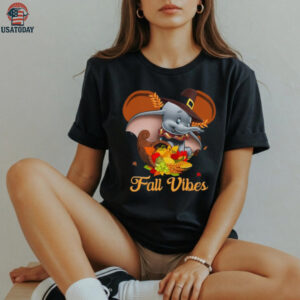 Dumbo Fall Vibes Thanksgiving Cornucopia Autumn Harvest T Shirt