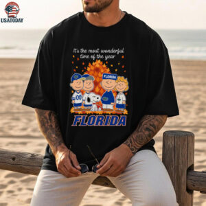 Florida Gators x Peanuts Fall T Shirt It’s the Most Wonderful Time of the Year