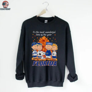 Florida Gators x Peanuts Fall T Shirt It’s the Most Wonderful Time of the Year