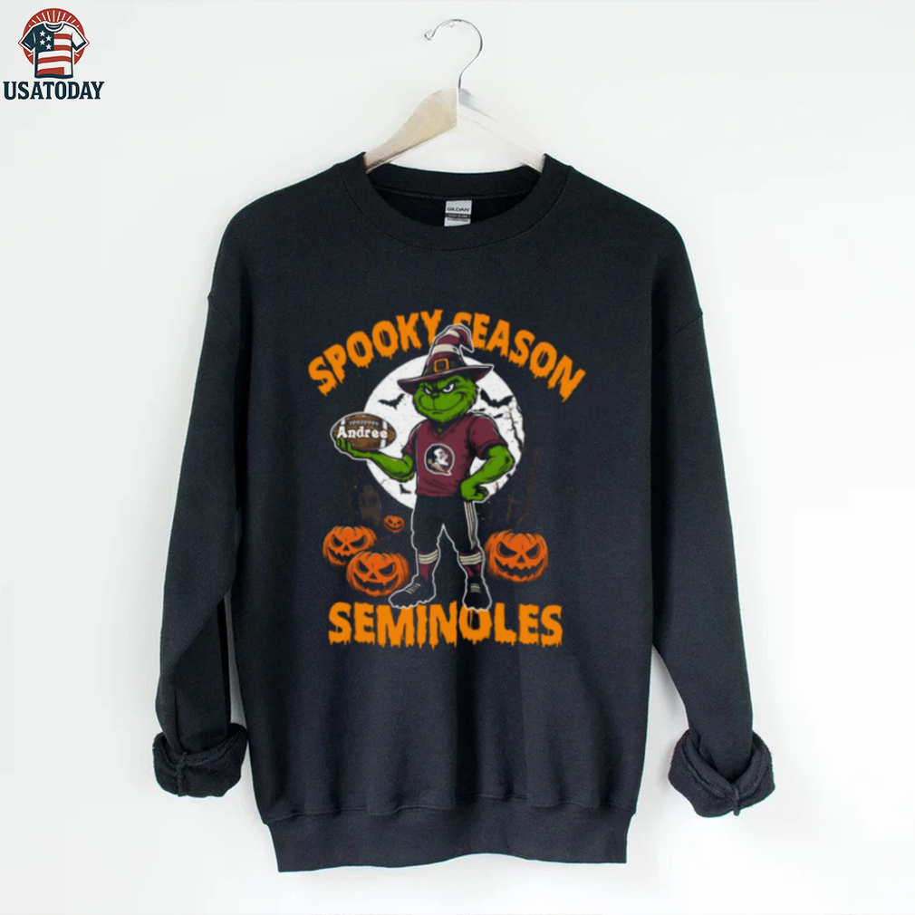 Florida State Seminoles Halloween Shirt – Spooky Season NCAA Football Tee – Personalized Grinch Fan Gift Florida State Seminoles Halloween Shirt – Spooky Season NCAA Football Tee – Personalized Grinch Fan Gift