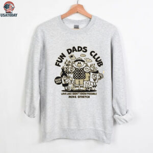 Fun Dads Club  Retro Fatherhood Graphic T Shirt