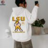 Garrett Nussmeier LSU Tigers football 8 bit retro baller shirt