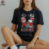 Georgia Bulldogs and Falcons Shirt Snoopy & Charlie Brown Skyline Graphic Tee