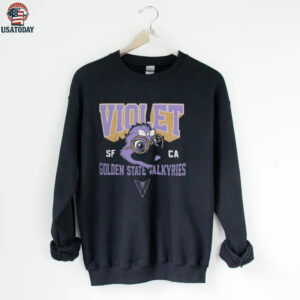 Golden State Valkyries Violet Cartoon Mascot Logo