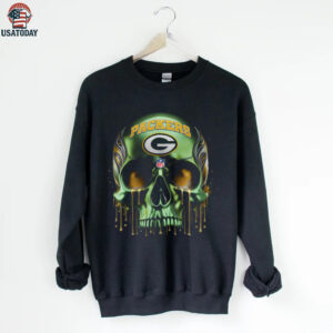 Green Bay Packers Skull Drip Tee