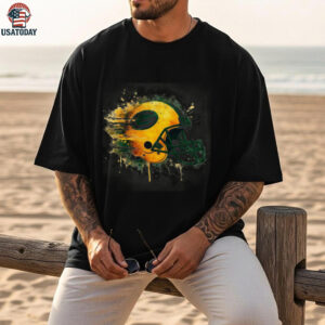 Green Bay Packers Watercolor Helmet Tee